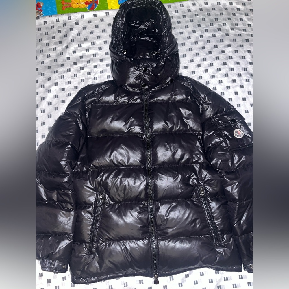 Moncler Shiny Black Puffer Jacket